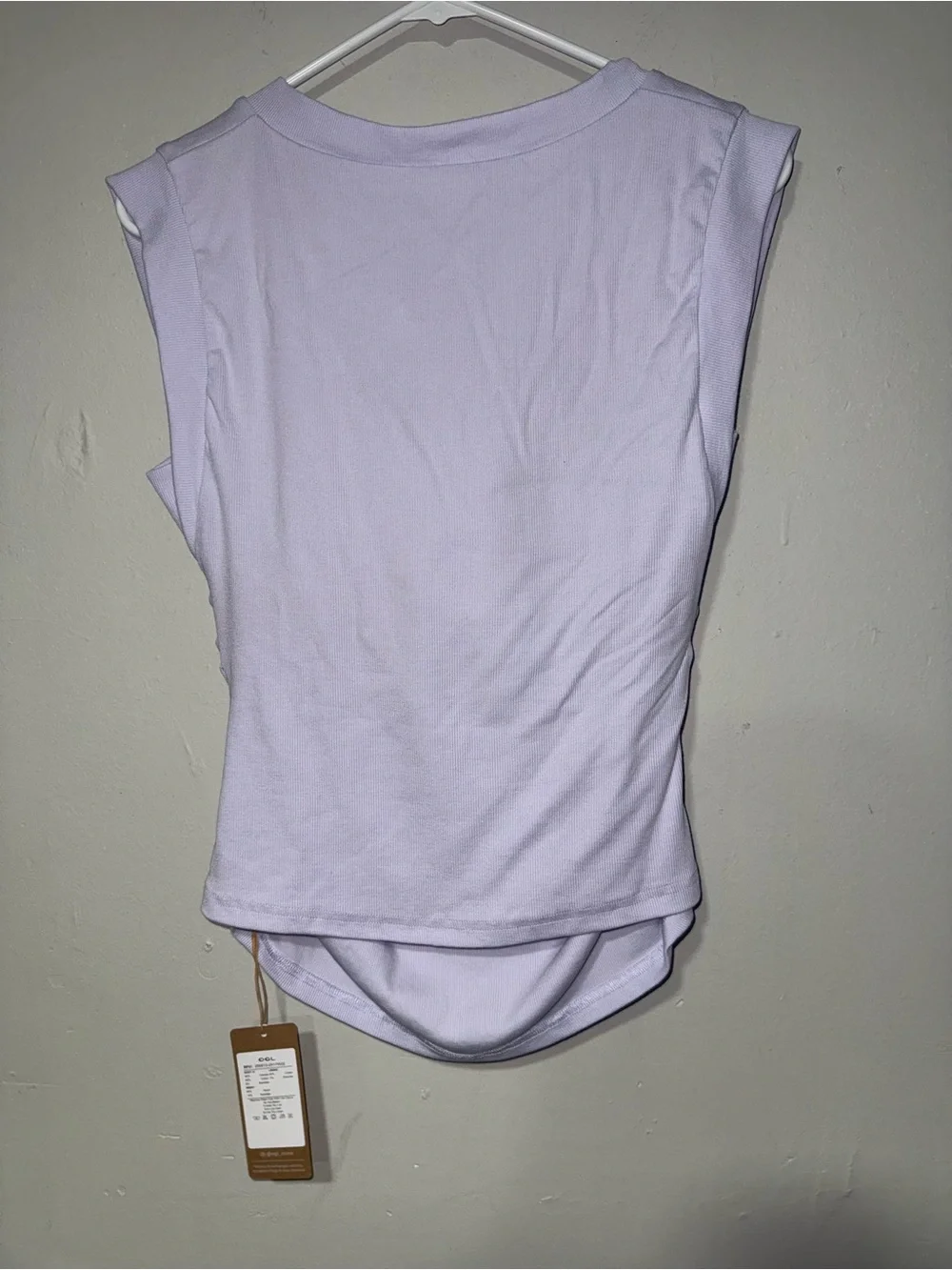 OGL Ribbed V‑Neck Tops in Lavender, White & Blue All Nwt - Picture 5 of 8